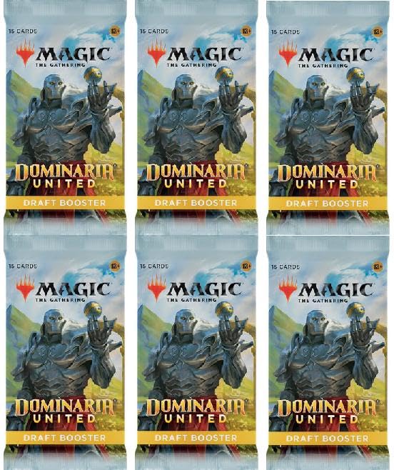 Foto 2 pulgar | Lote De Paquete Mtg Draft Booster Dominaria United X6 - Venta Internacional.