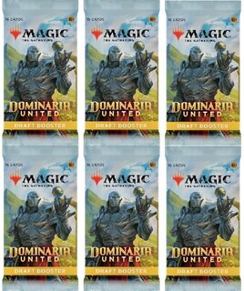 Foto 1 | Lote De Paquete Mtg Draft Booster Dominaria United X6 - Venta Internacional.