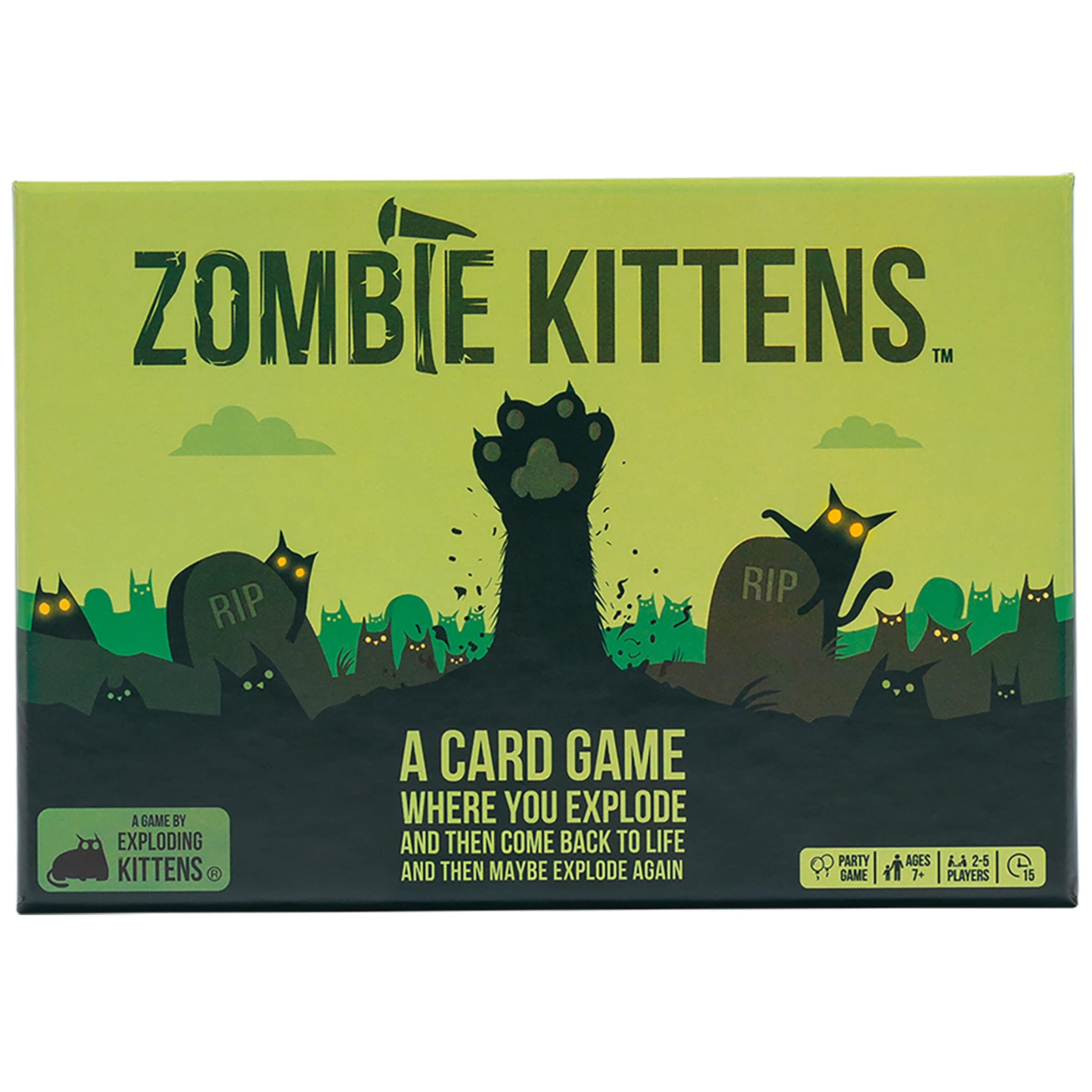 Foto 2 pulgar | Juego De Cartas Exploding Kittens Zombie Kittens 2-5 Jugadores 7+ - Venta Internacional.
