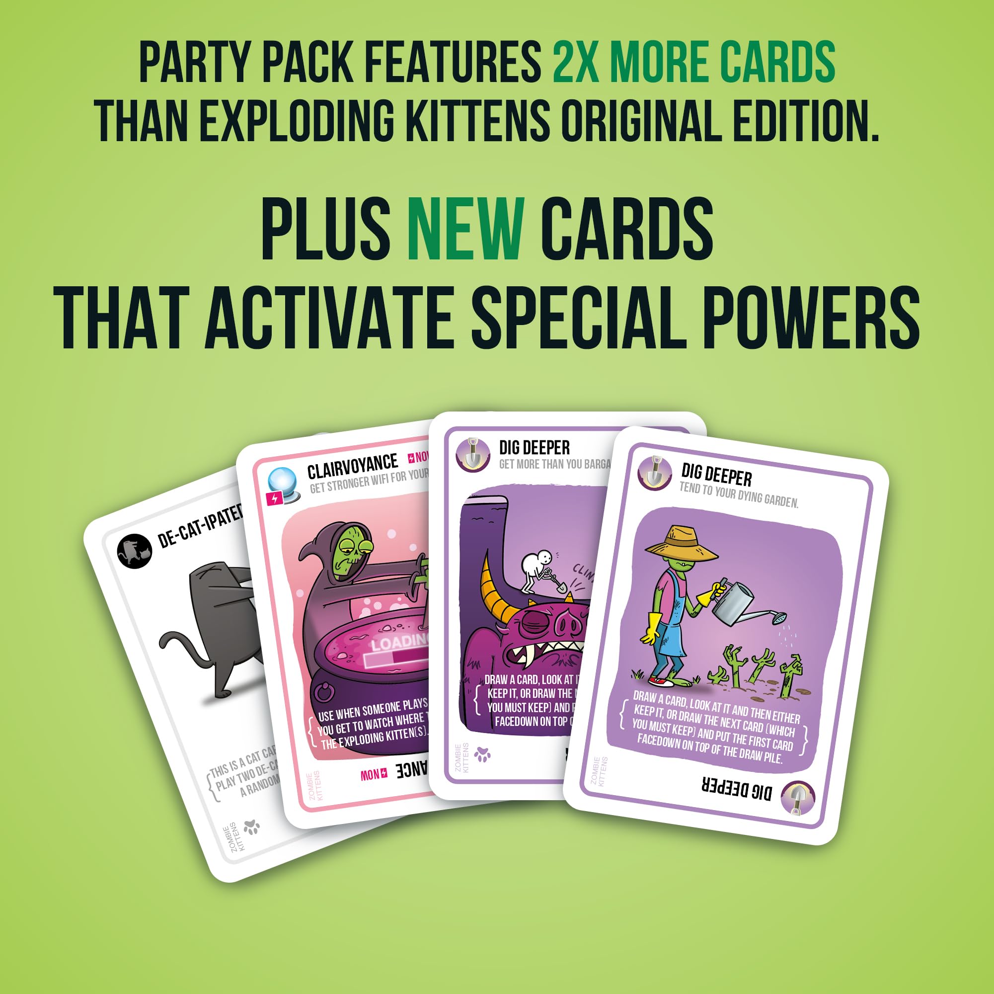 Foto 6 pulgar | Juego De Cartas Exploding Kittens Zombie Kittens 2-5 Jugadores 7+ - Venta Internacional.