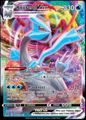 Tarjeta Coleccionable Pokemon Kyurem Vmax Lost Origin 49/196 - Venta Internacional.