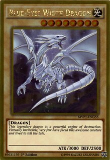 Foto 1 | Tarjeta Coleccionable Yu-gi-oh! Dragón Blanco De Ojos Azules, Oro Raro - Venta Internacional.