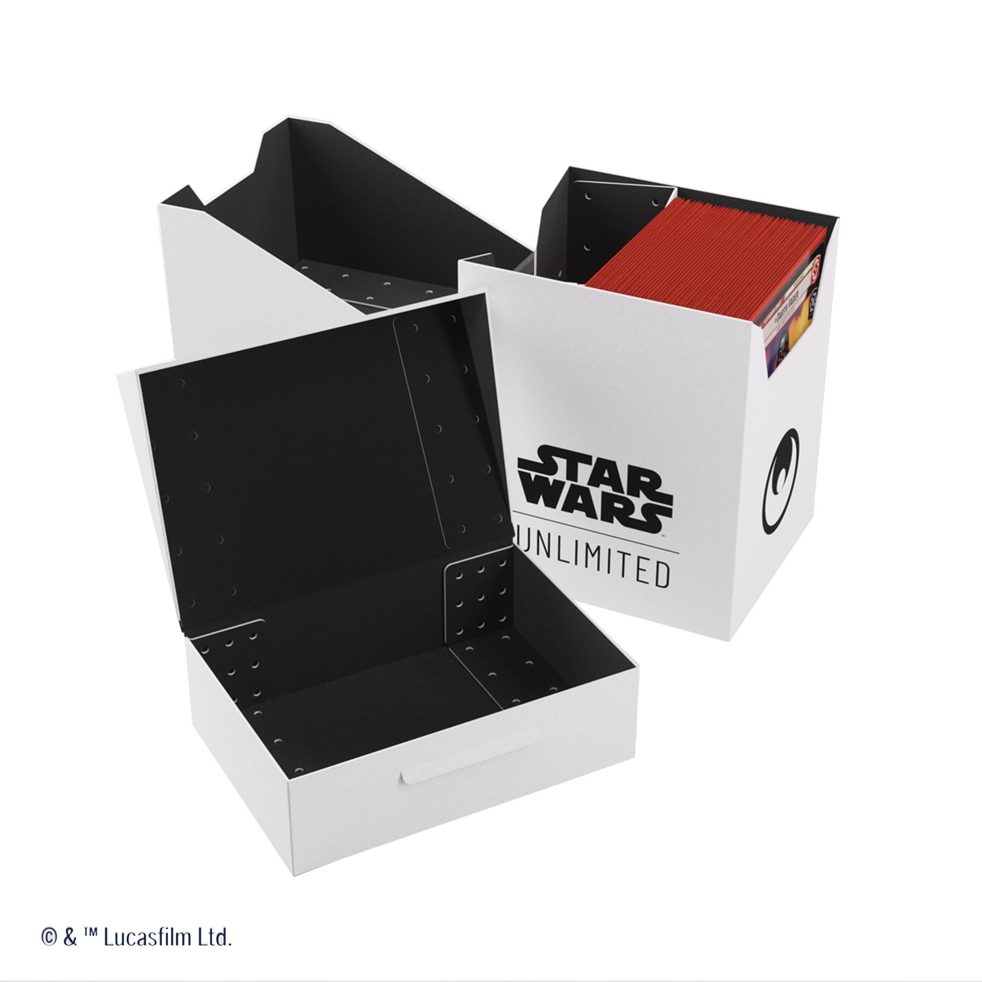 Foto 7 pulgar | Caja Blanda Deck Box Gamegenic Star Wars Unlimited, Blanco/negro - Venta Internacional.