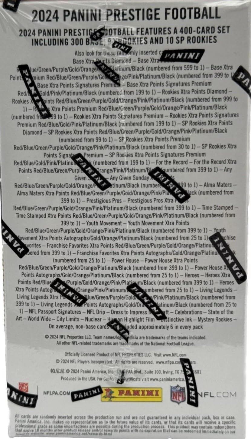 Foto 5 pulgar | Trading Cards Blaster Box 2024 Prestige Football, Paquete De 6 - Venta Internacional.