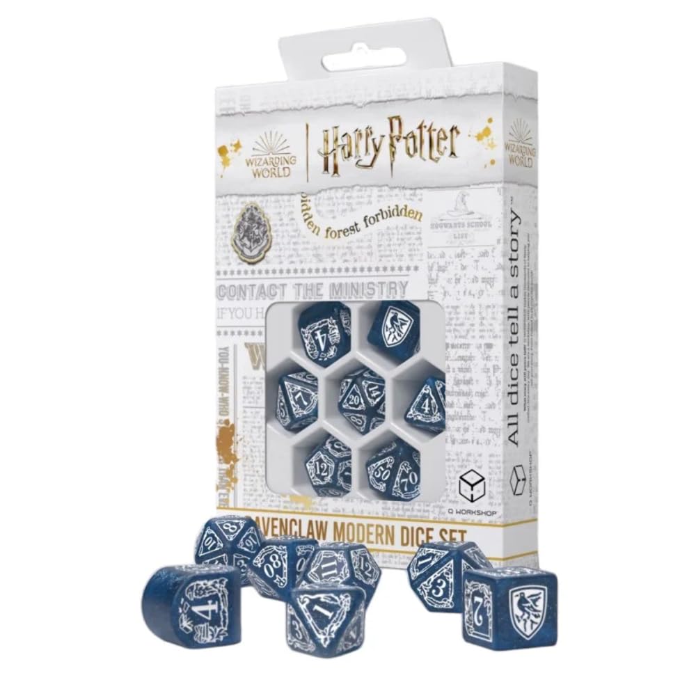Foto 2 pulgar | Set De Dados Q-workshop Harry Potter Ravenclaw Modern Blue - Venta Internacional.
