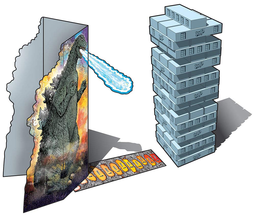 Foto 4 pulgar | Jenga Game Usaopoly Godzilla Extreme Edition, Coleccionable - Venta Internacional.