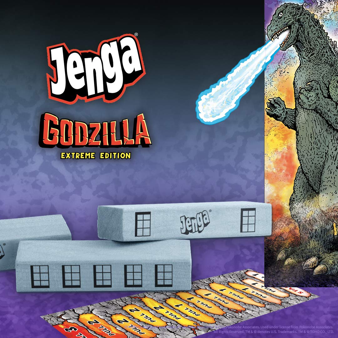 Foto 6 pulgar | Jenga Game Usaopoly Godzilla Extreme Edition, Coleccionable - Venta Internacional.