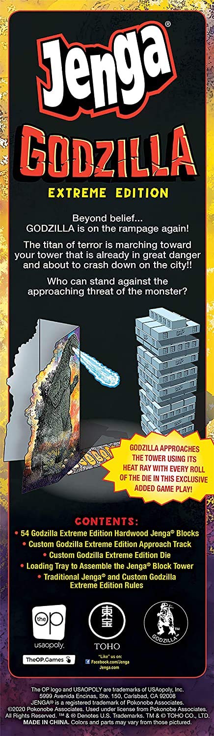 Foto 8 pulgar | Jenga Game Usaopoly Godzilla Extreme Edition, Coleccionable - Venta Internacional.