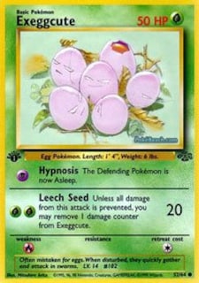 Foto 1 | Tarjeta Coleccionable Pokémon Exeggcute (52) - Jungle - Venta Internacional.