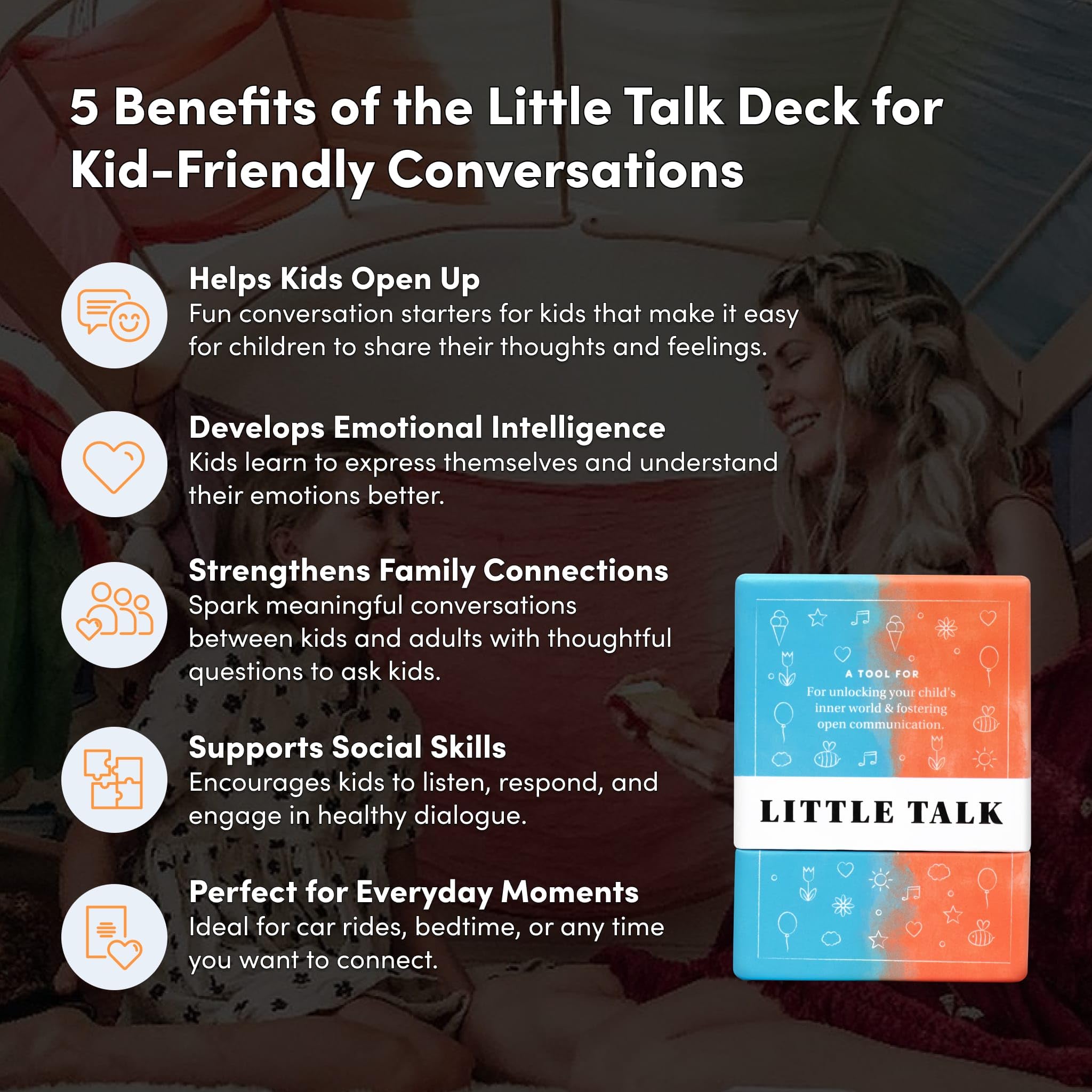 Foto 3 pulgar | Tarjetas De Conversación Bestself Little Talk Deck Kids 150 Prompts - Venta Internacional.