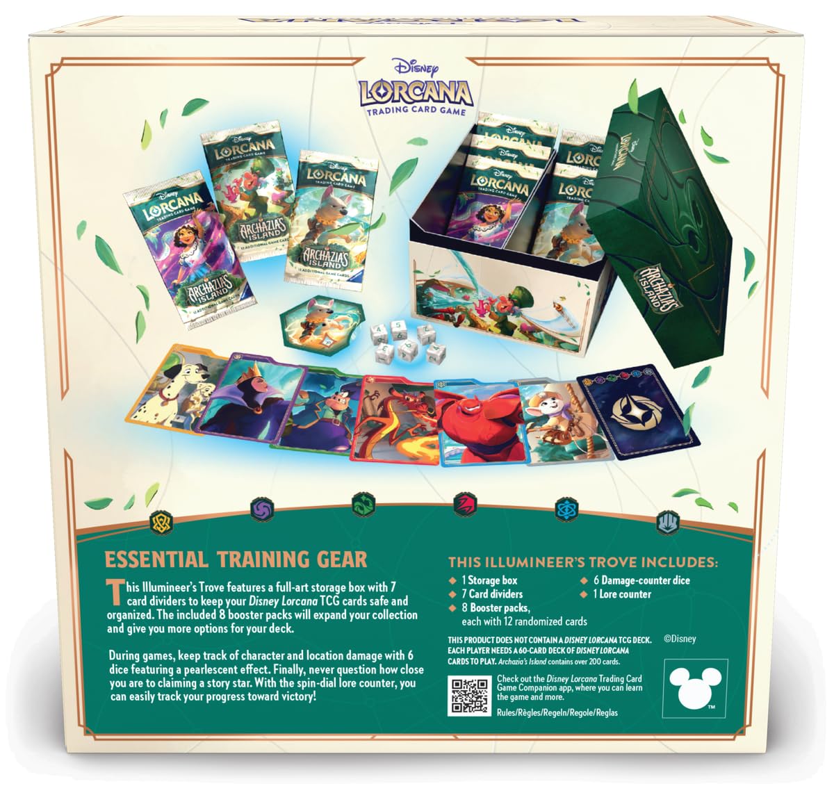 Foto 7 pulgar | Almacenamiento De Tarjetas Ravensburger Disney Lorcana Tcg Archazia's Island - Venta Internacional.
