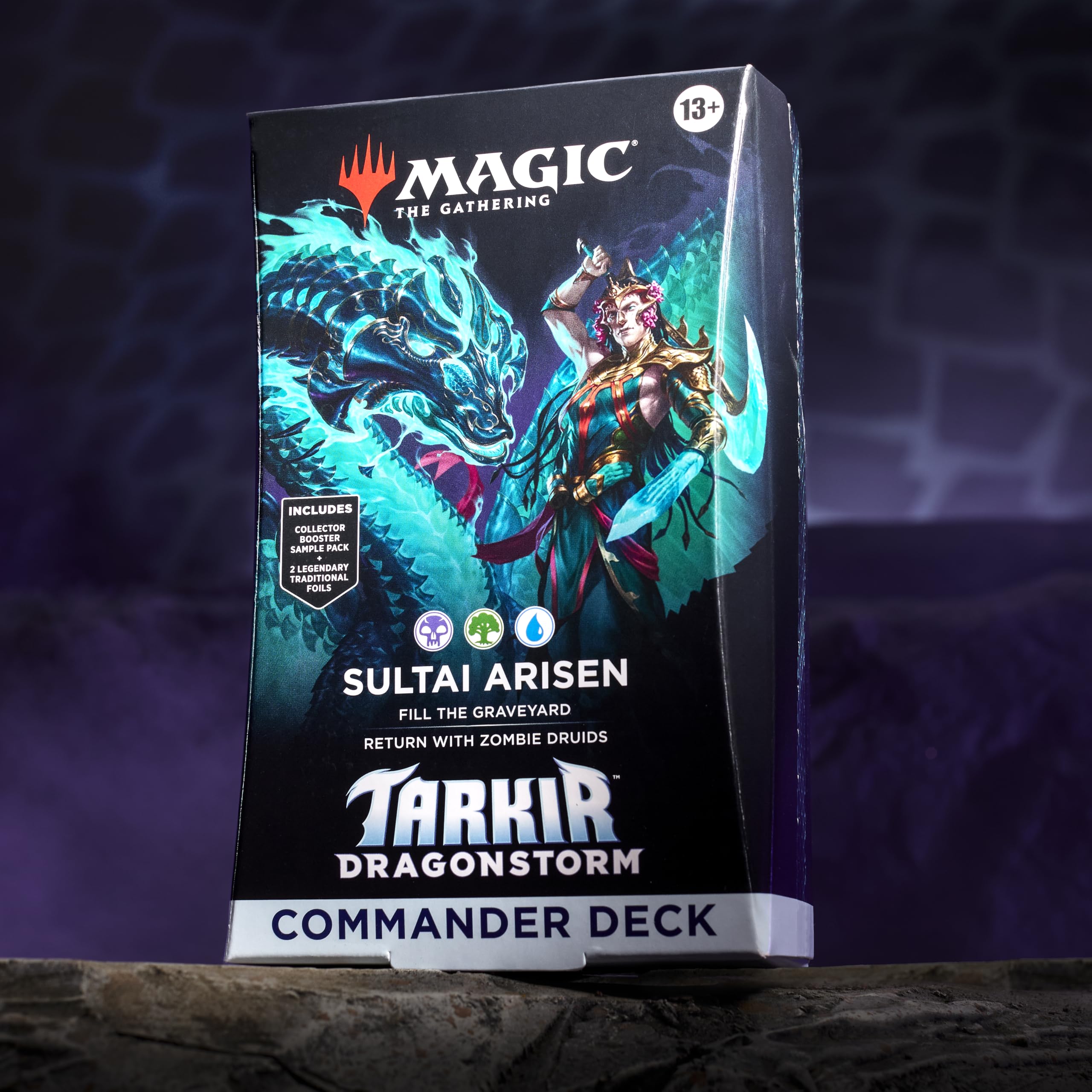 Foto 3 pulgar | Commander Deck Magic The Gathering Dragonstorm Sultai - Venta Internacional.