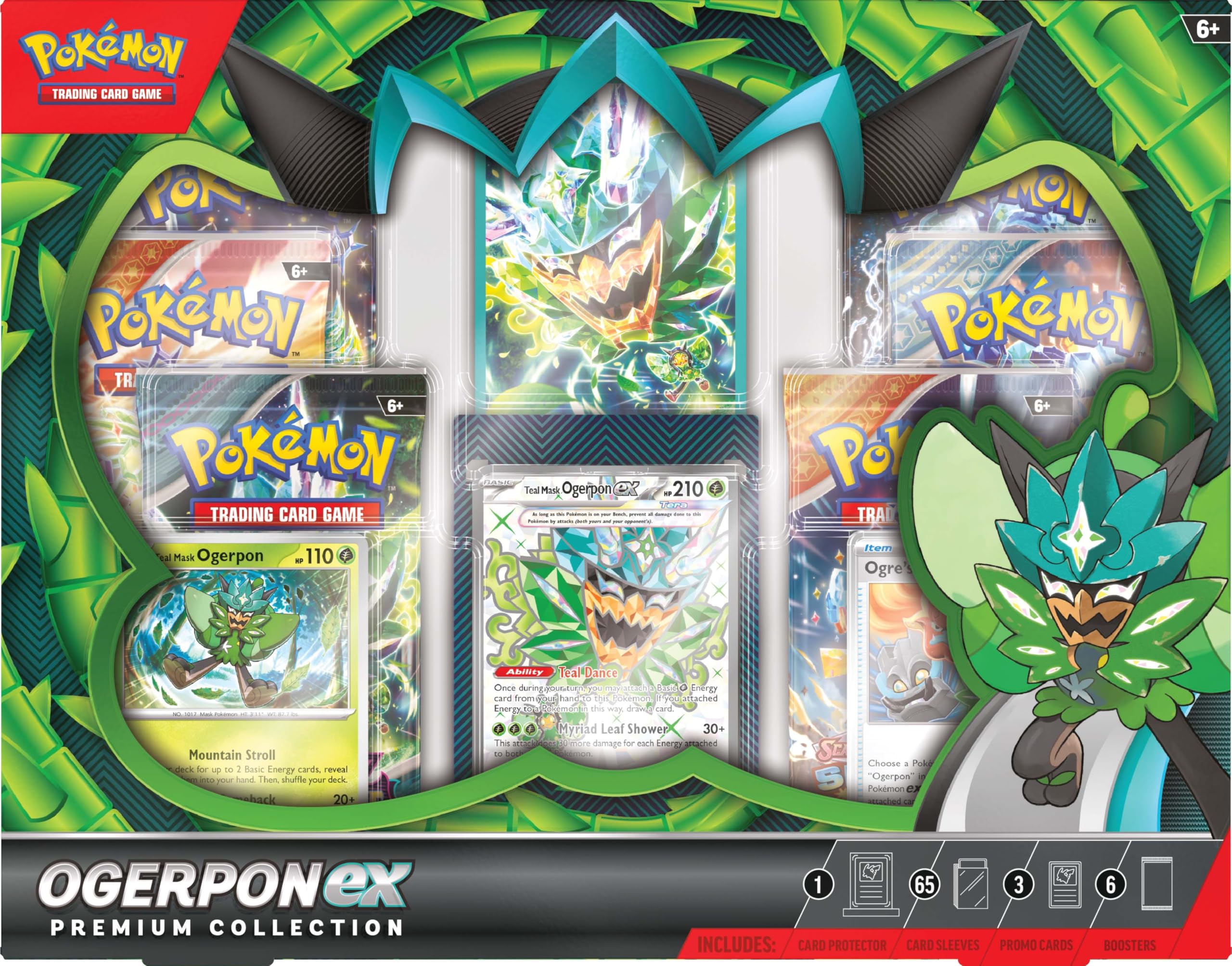 Foto 1 | Juego De Cartas Coleccionables Pokémon Ogerpon Ex Premium Collection - Venta Internacional.