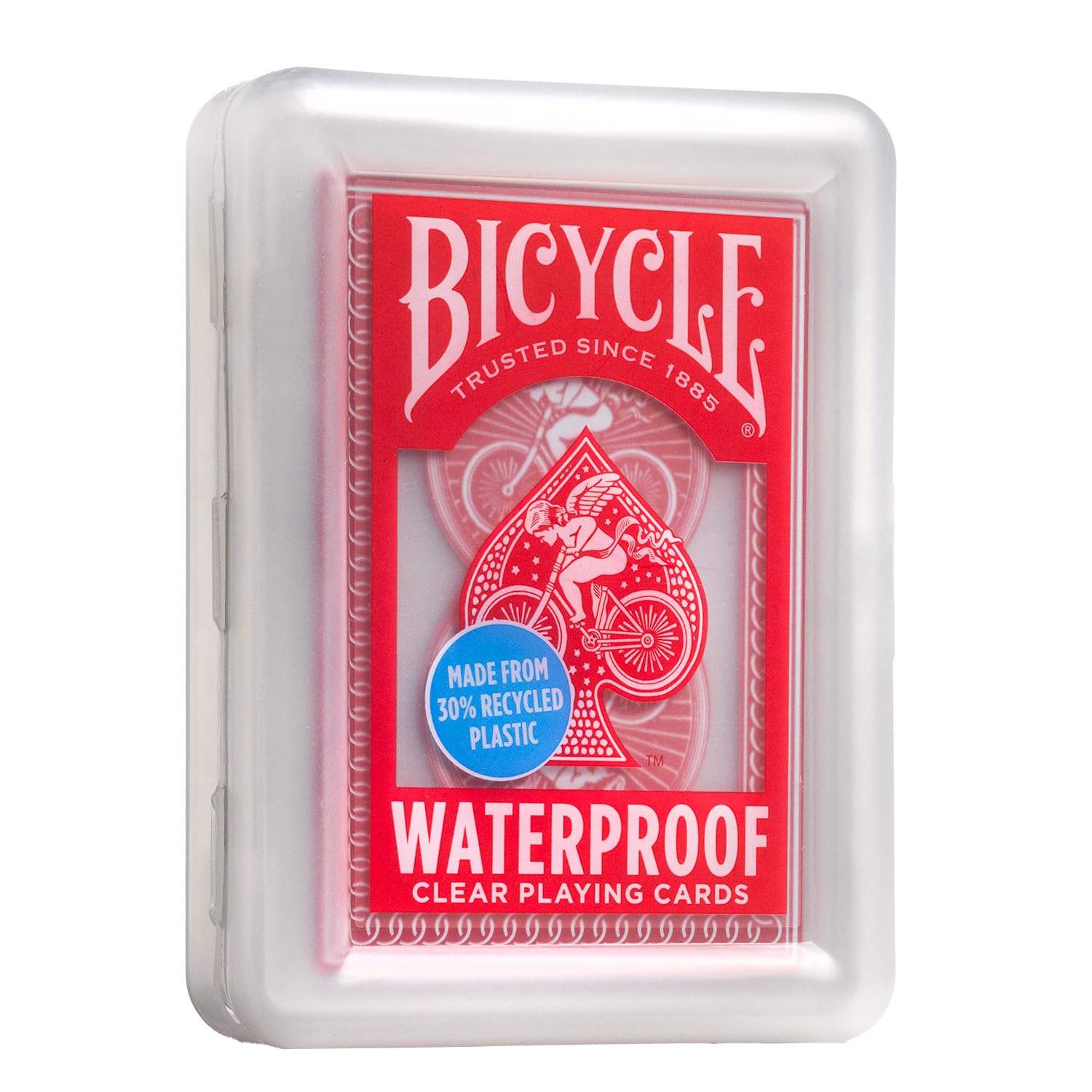 Foto 2 pulgar | Juego De Cartas Para Bicicleta, Impermeable, Rojo, Plástico Transparente, 30% Reciclable - Venta Internacional.