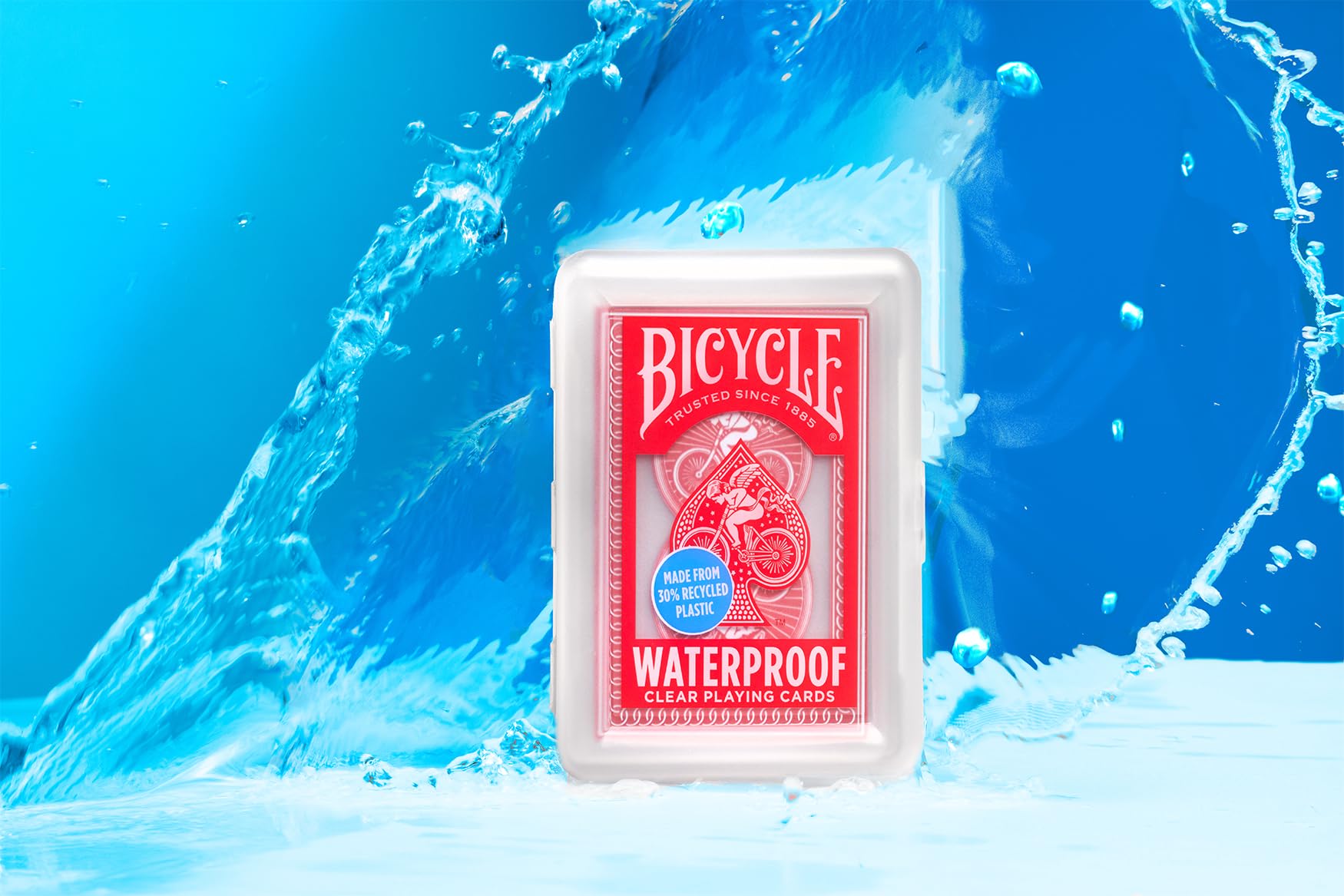 Foto 4 pulgar | Juego De Cartas Para Bicicleta, Impermeable, Rojo, Plástico Transparente, 30% Reciclable - Venta Internacional.