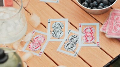 Foto 4 | Juego De Cartas Para Bicicleta, Impermeable, Rojo, Plástico Transparente, 30% Reciclable - Venta Internacional.