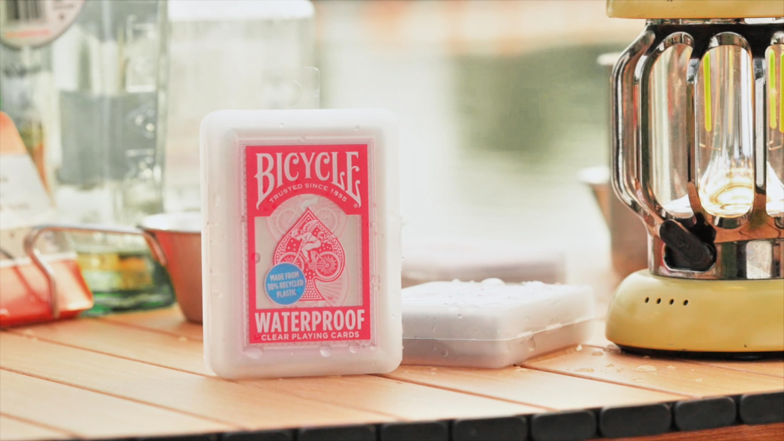 Foto 8 pulgar | Juego De Cartas Para Bicicleta, Impermeable, Rojo, Plástico Transparente, 30% Reciclable - Venta Internacional.