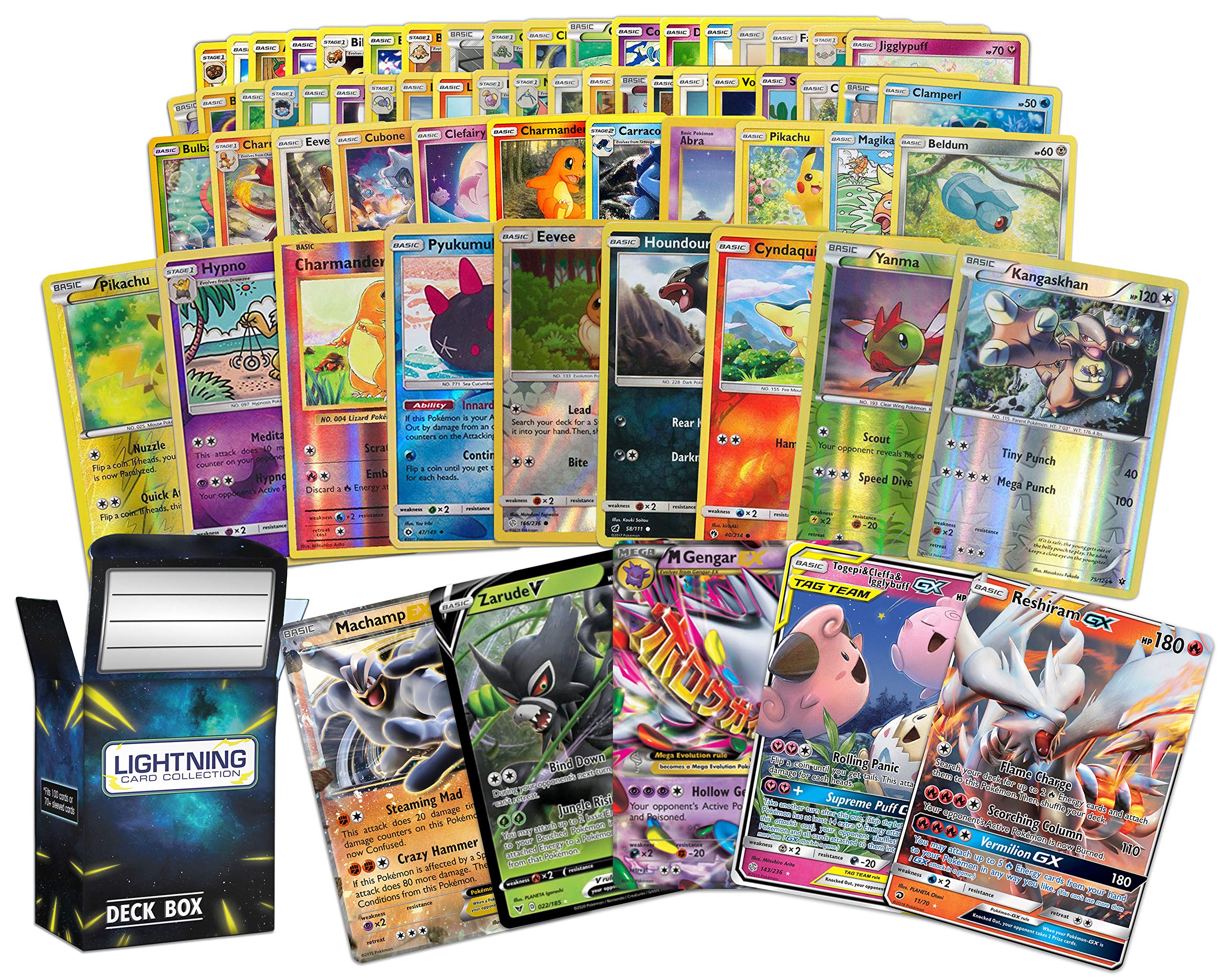 Foto 1 | Lote De Cartas Pokémon De 100 Cartas Con Legendary Ultra Rare + Caja - Venta Internacional.