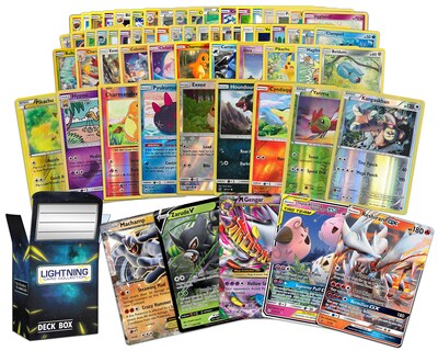 Foto 1 | Lote De Cartas Pokémon De 100 Cartas Con Legendary Ultra Rare + Caja - Venta Internacional.
