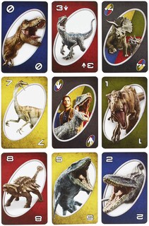Foto 3 | Juego De Cartas Mattel Jurassic World Uno Con Owen's Raptor Squad - Venta Internacional.
