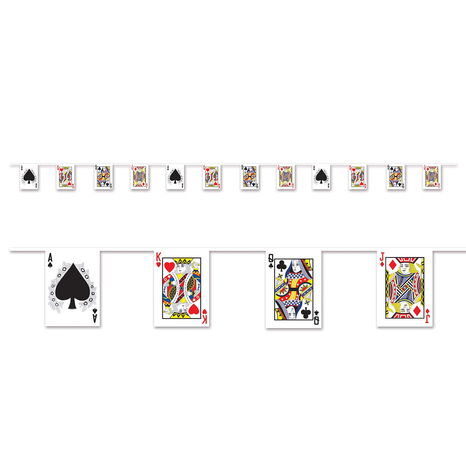 Foto 2 pulgar | Juego De Cartas Pennant Banner Beistle Casino Party, Paquete De 1 - Venta Internacional.