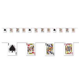 Foto 1 | Juego De Cartas Pennant Banner Beistle Casino Party, Paquete De 1 - Venta Internacional.