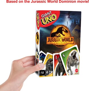 Foto 4 | Juego De Cartas Mattel Games Giant Uno Jurassic World 7+ Years - Venta Internacional.