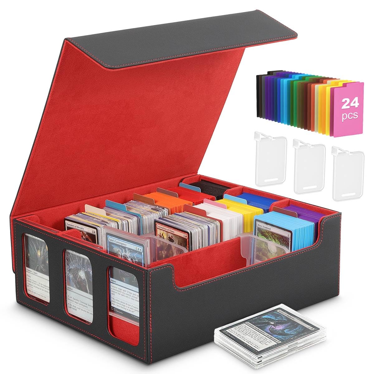 Foto 2 pulgar | Caja De Almacenamiento De Tarjetas Moko Para Cartas Coleccionables 2500+ Mtg Con Divisores - Venta Internacional.