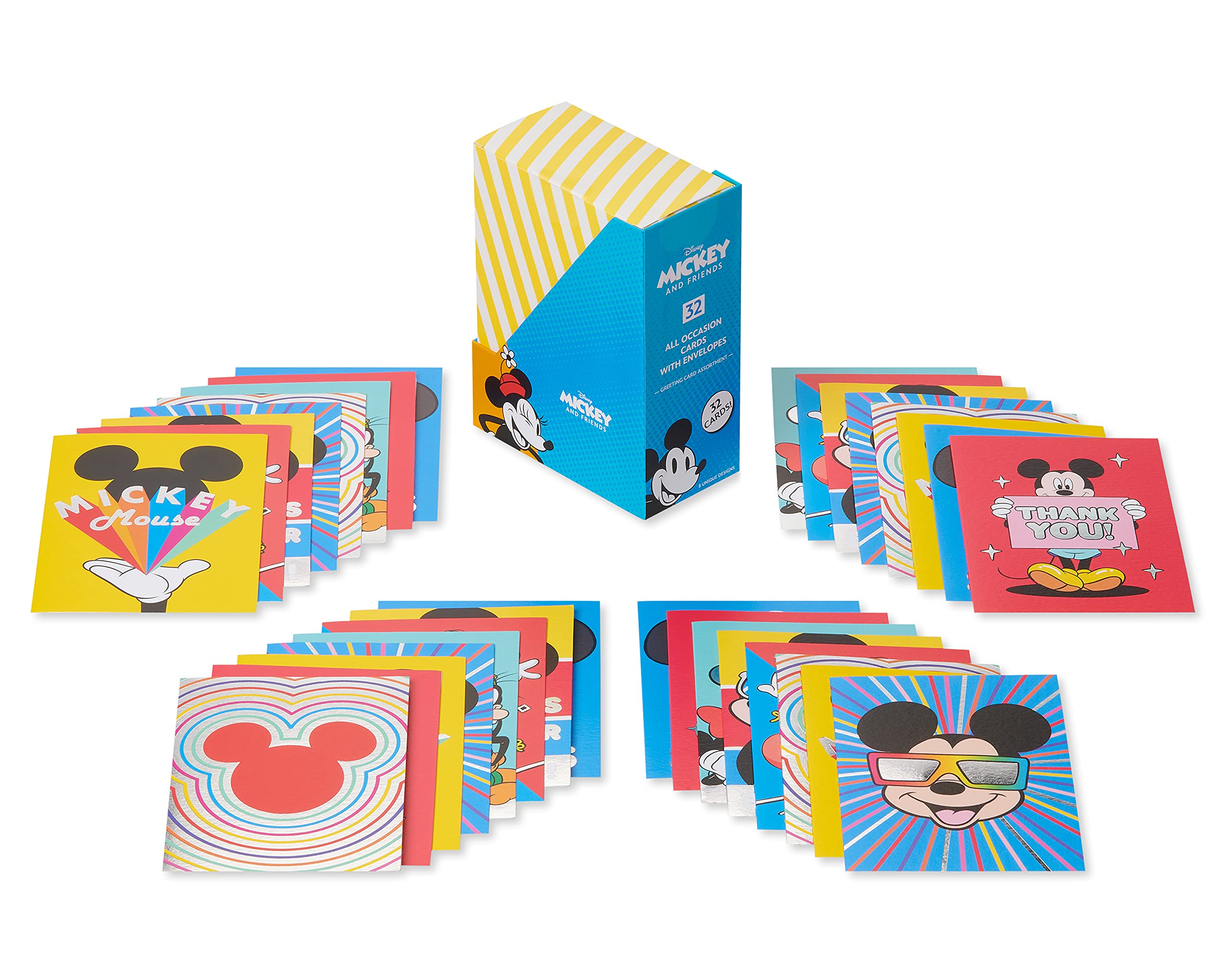 Foto 3 pulgar | Paquete De Tarjetas American Greetings Deluxe Disney Mickey Mouse - Venta Internacional.