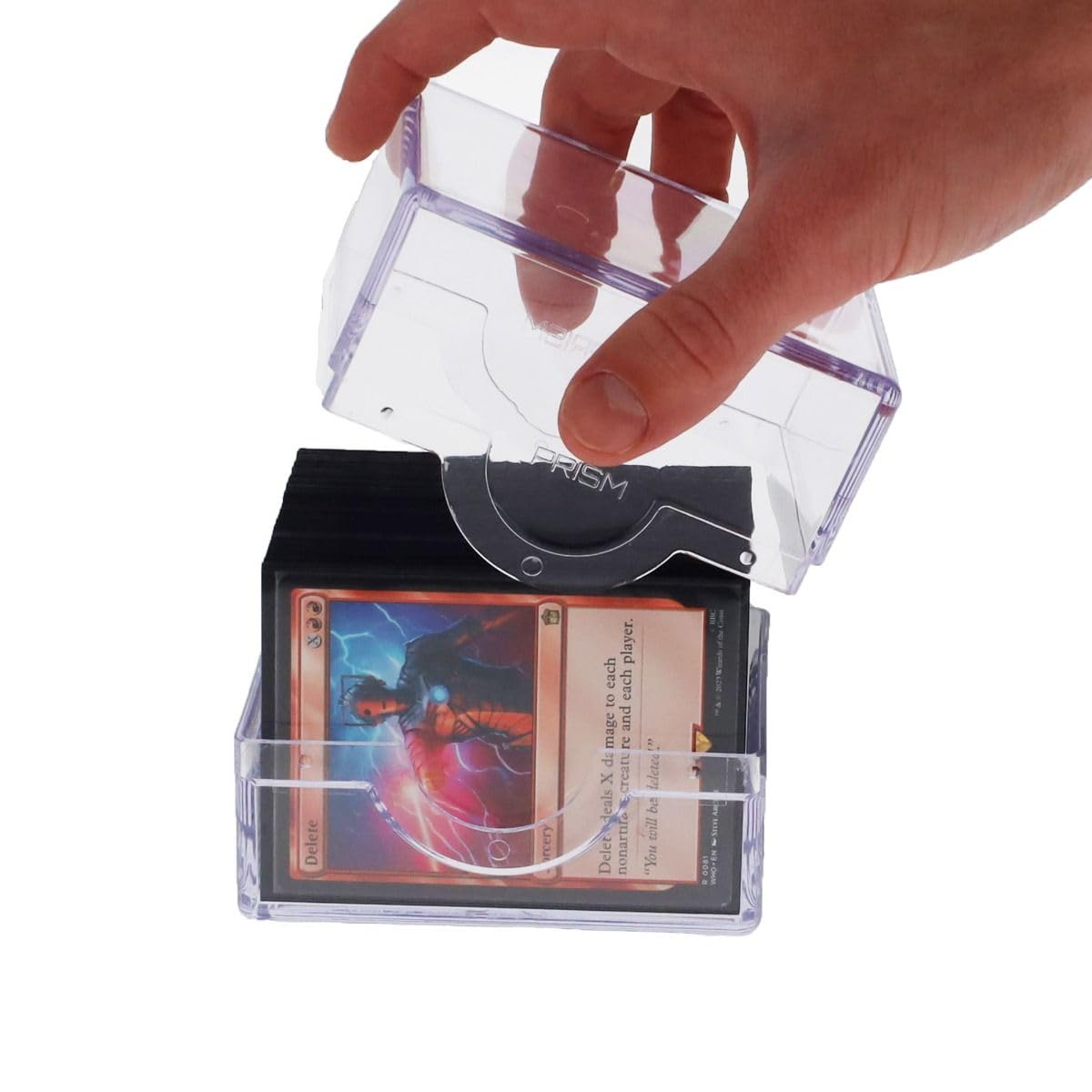 Foto 7 pulgar | Deck Case Bcw Spectrum Prism Crystal Clear 100 Cartas - Venta Internacional.