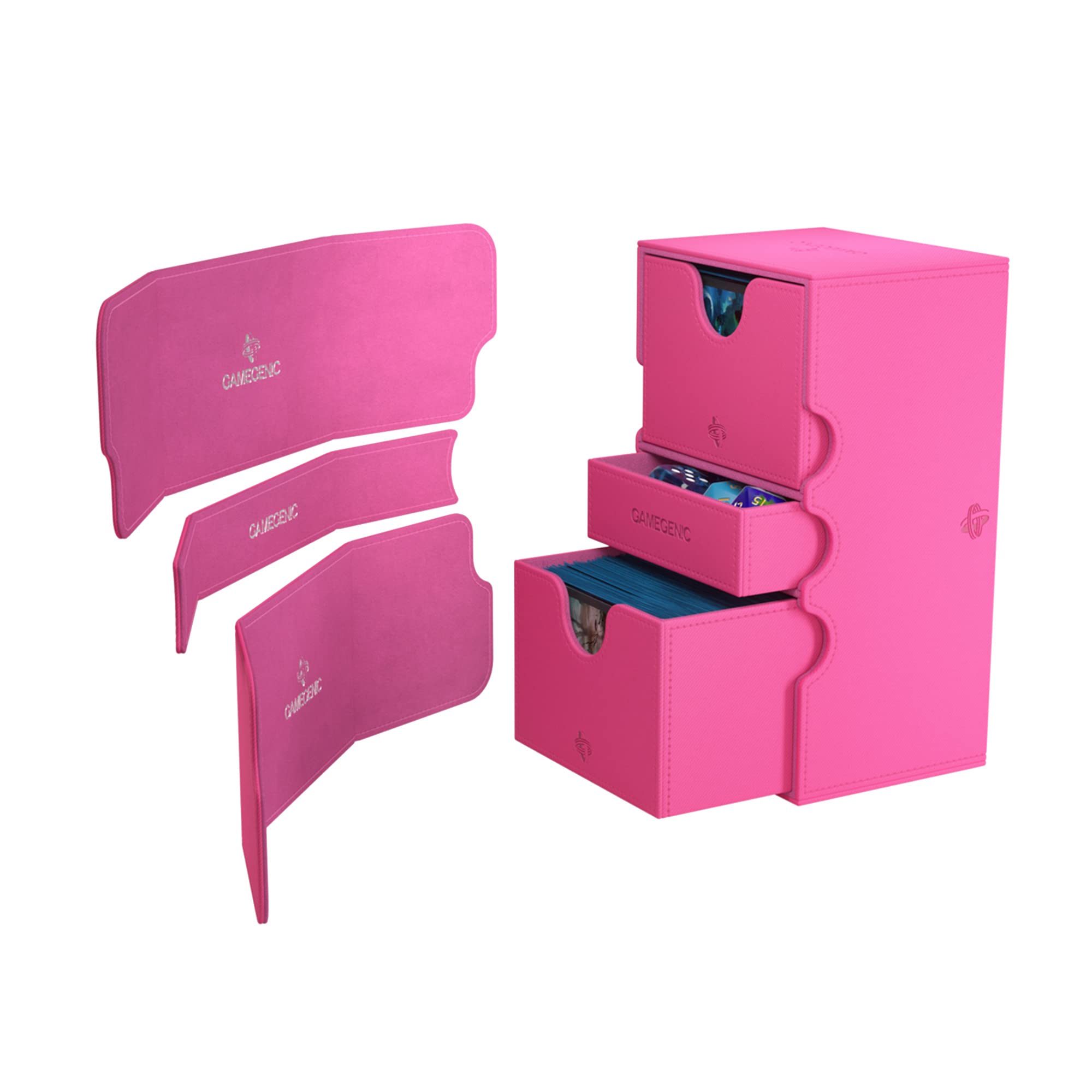 Foto 3 pulgar | Deck Box Gamegenic Stronghold 200+ Xl Para 200 Cartas, Color Rosa - Venta Internacional.