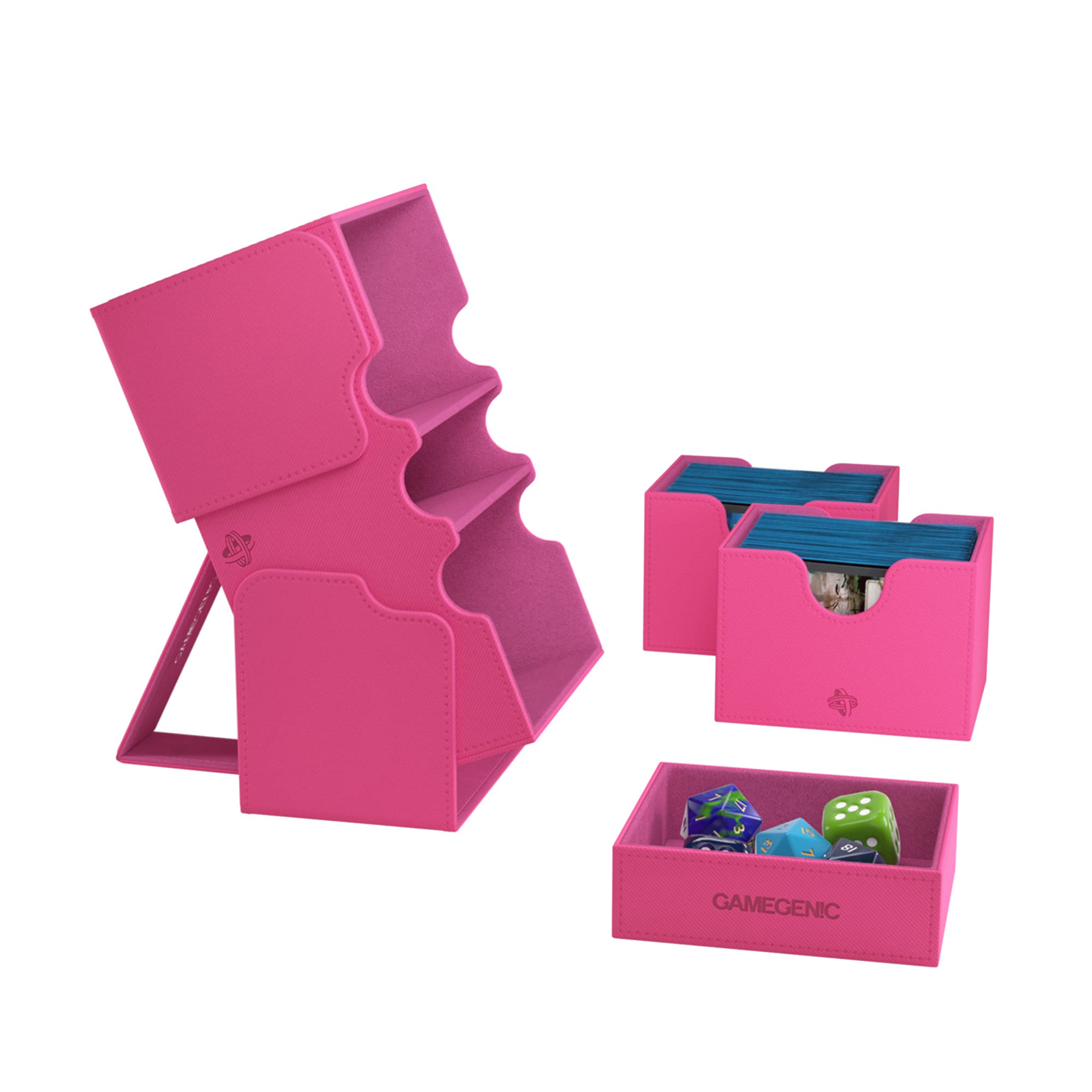 Foto 4 pulgar | Deck Box Gamegenic Stronghold 200+ Xl Para 200 Cartas, Color Rosa - Venta Internacional.