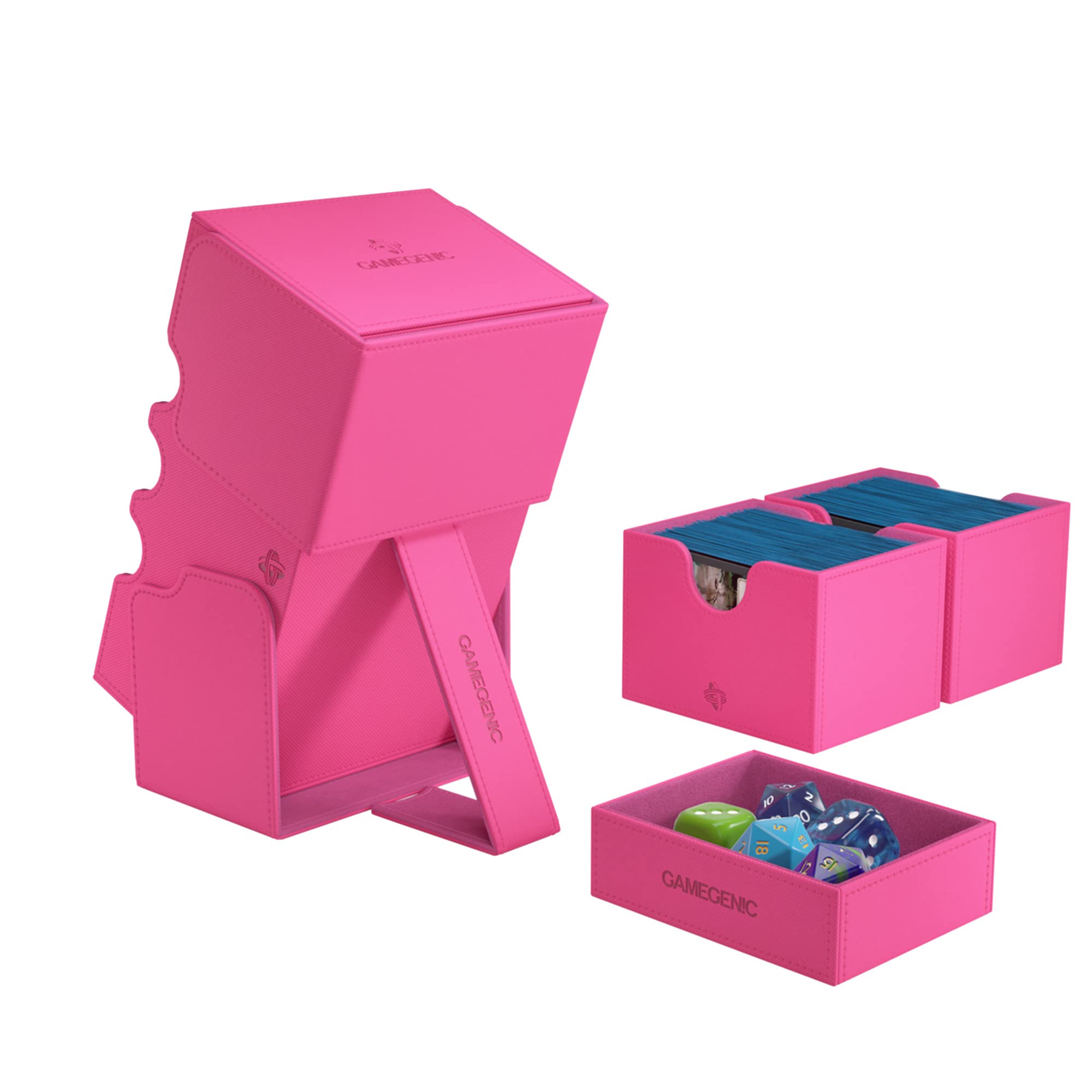 Foto 5 pulgar | Deck Box Gamegenic Stronghold 200+ Xl Para 200 Cartas, Color Rosa - Venta Internacional.