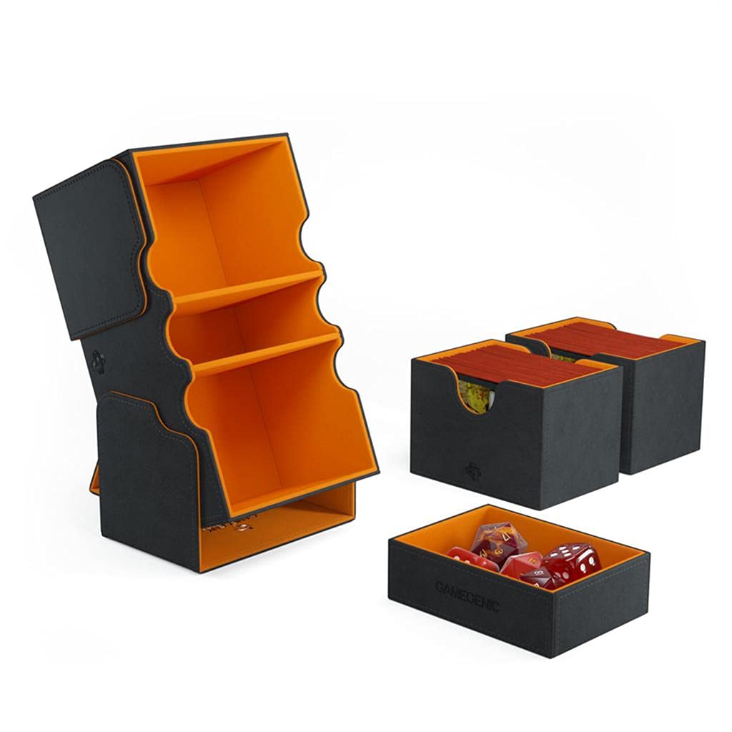 Foto 4 | Deck Box Gamegenic Stronghold 200+ Xl Convertible Negro/naranja - Venta Internacional.