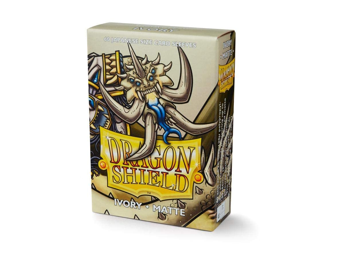 Foto 5 pulgar | Fundas Para Cartas Con Forma De Escudo De Dragón Mate, Color Marfil Japonés, 60 Quilates - Venta Internacional.