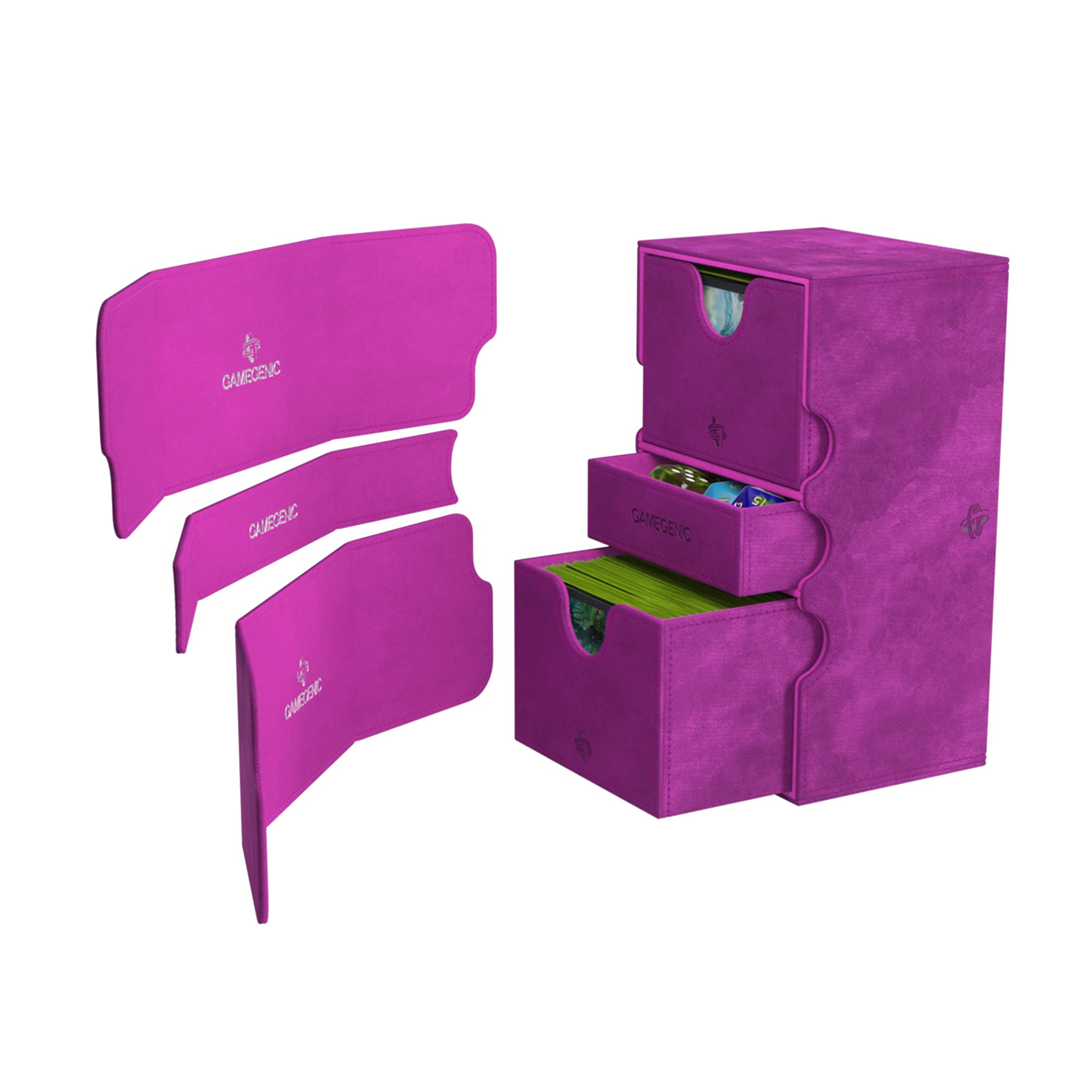 Foto 3 pulgar | Deck Box Gamegenic Stronghold 200+ Xl Convertible Morado - Venta Internacional.