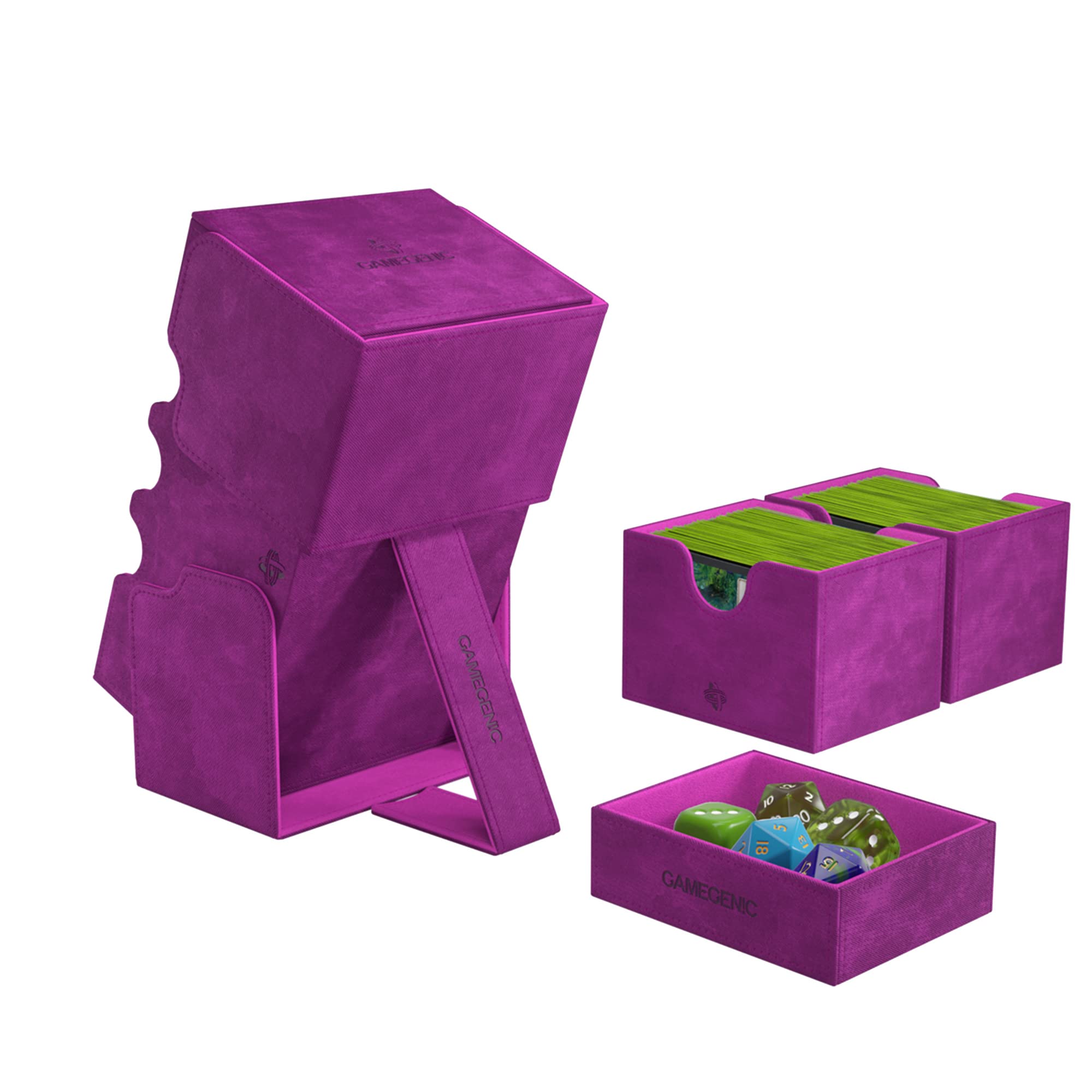 Foto 5 pulgar | Deck Box Gamegenic Stronghold 200+ Xl Convertible Morado - Venta Internacional.