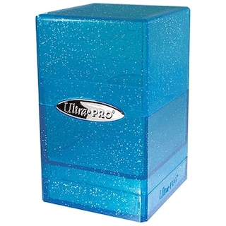 Foto 1 | Deck Box Ultra Pro Satin Tower 100+ - Cartulina Con Purpurina, Color Azul - Venta Internacional.