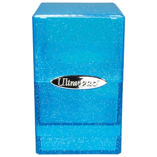 Foto 3 | Deck Box Ultra Pro Satin Tower 100+ - Cartulina Con Purpurina, Color Azul - Venta Internacional.