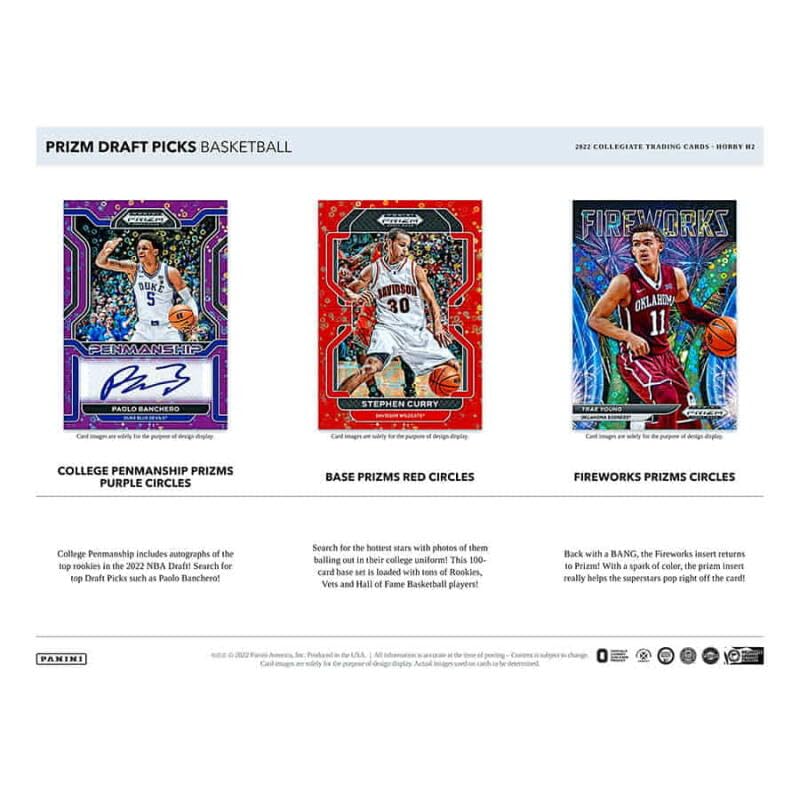 Foto 6 pulgar | Tarjetas De Baloncesto Panini Prizm Draft Picks Hobby H2 2022 - Venta Internacional.