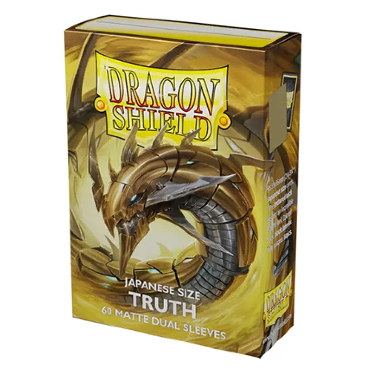 Fundas Para Cartas Dragon Shield Dual Matte Truth (oro) 60 Quilates - Venta Internacional.