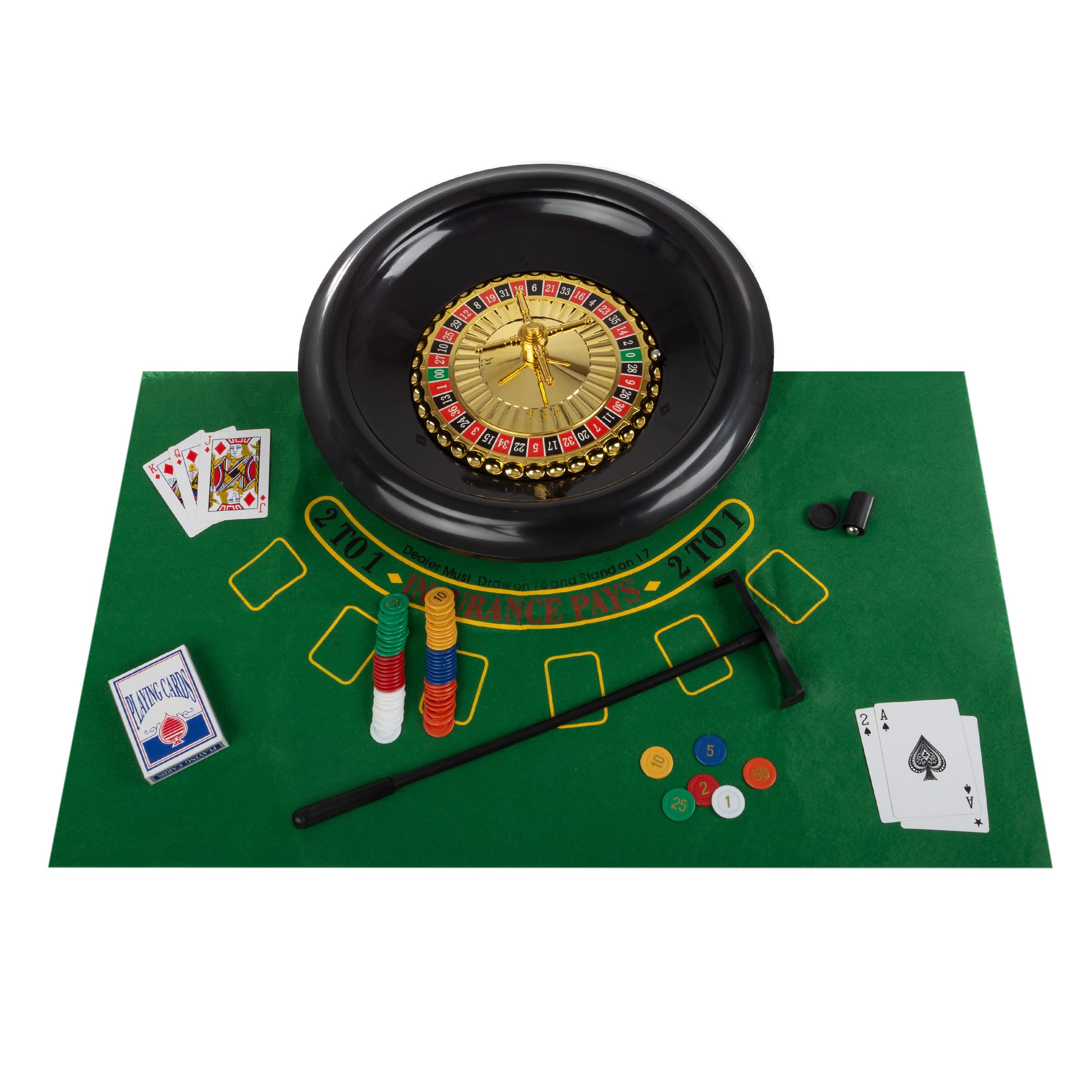 Foto 2 pulgar | Juego De Ruleta Trademark Poker De 16 Pulgadas Con Mesa Y Fichas - Venta Internacional.