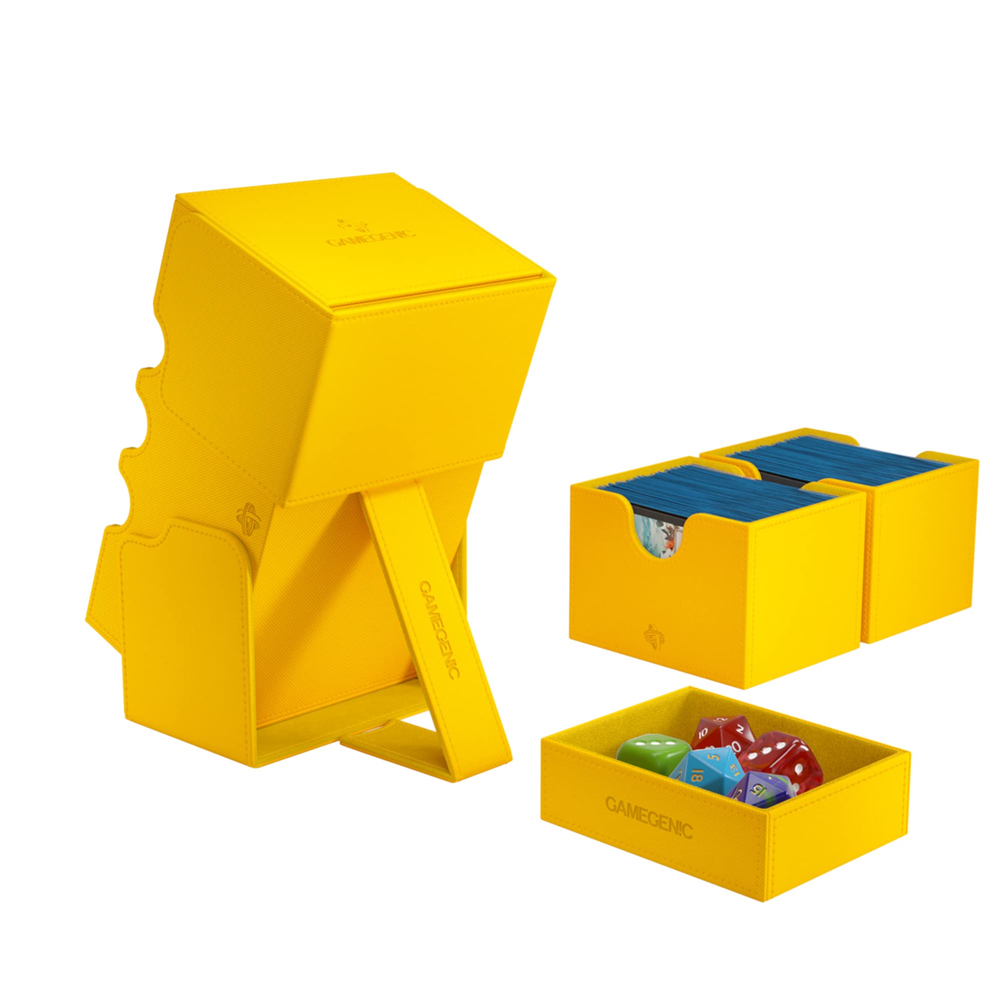Foto 5 pulgar | Deck Box Gamegenic Stronghold 200+ Xl Convertible Amarillo - Venta Internacional.