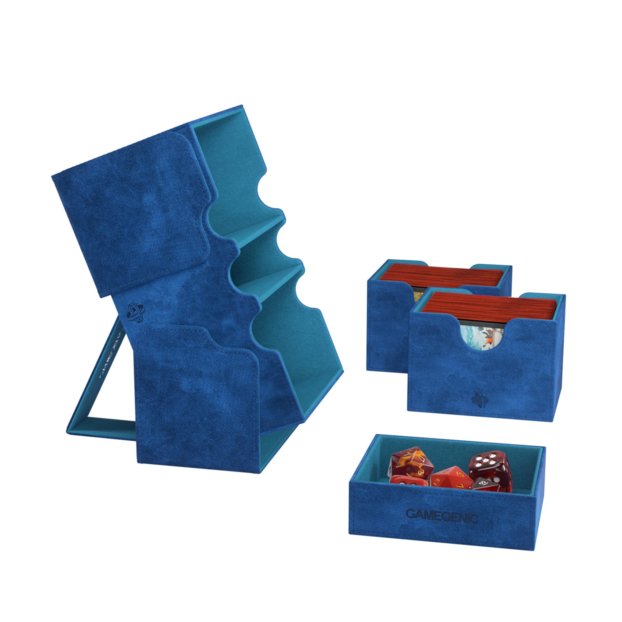 Foto 4 pulgar | Deck Box Gamegenic Stronghold 200+ Xl Azul Para 200 Cartas - Venta Internacional.