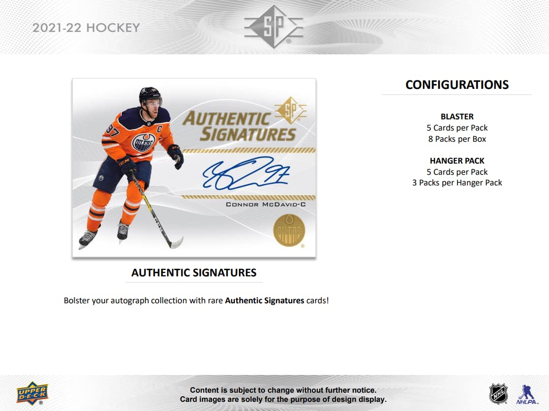 Foto 8 pulgar | Hockey Card Blaster Box Upper Deck 2021-22 Sp Con 8 Paquetes - Venta Internacional.