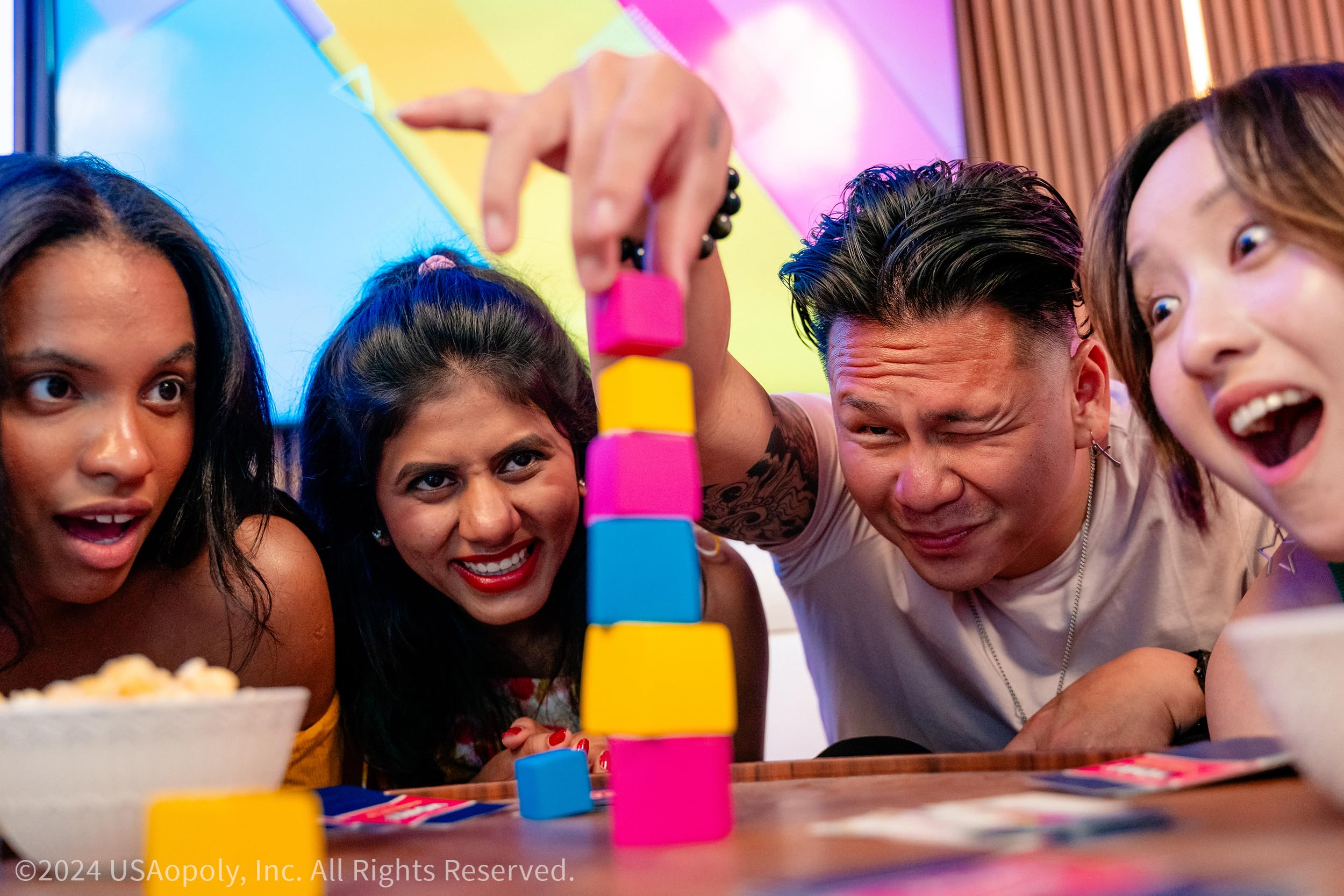 Foto 7 pulgar | Juego Usaopoly Wonky The Unstable Party: Estrategia Abstracta - Venta Internacional.