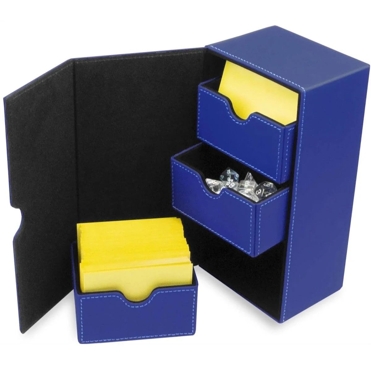 Foto 2 pulgar | Deck Box Bcw Deck Vault-lx 200 Azul Con Tapa Para Cartas Con Funda Para 100 - Venta Internacional.
