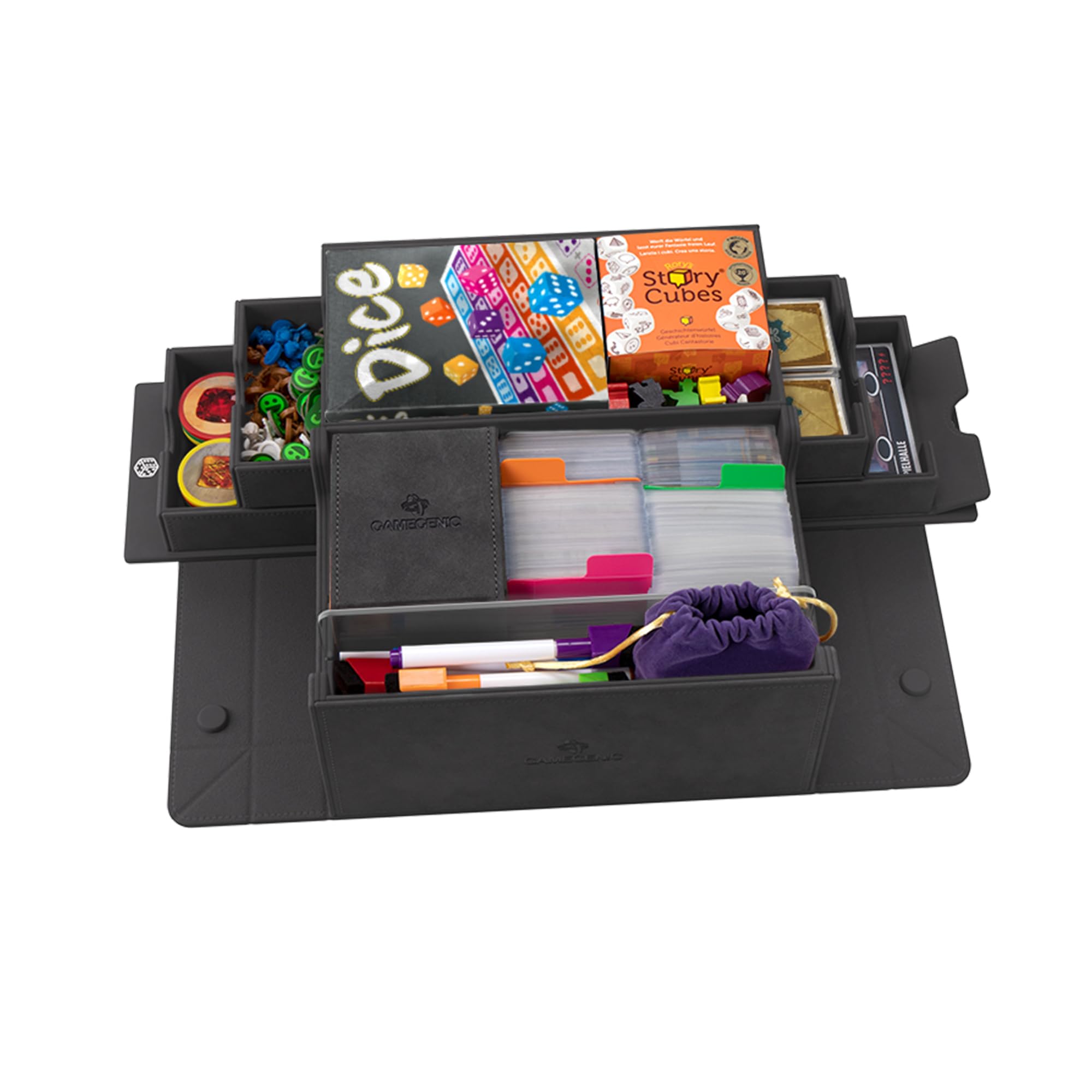 Foto 6 pulgar | Deck Box Gamegenic Game's Lair 600+, Convertible, Color Negro - Venta Internacional.