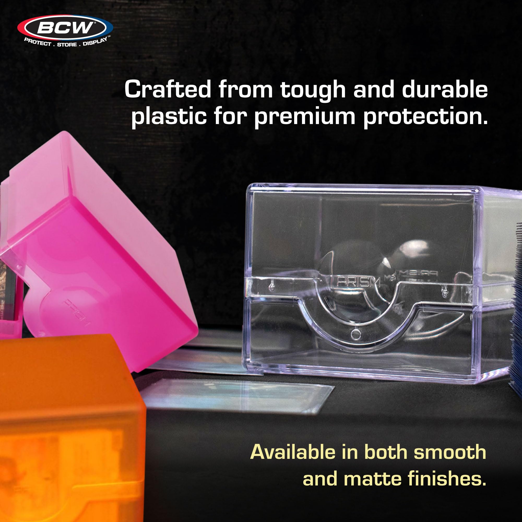 Foto 5 pulgar | Deck Case Bcw Spectrum Prism Marble Black 100 Cartas - Venta Internacional.