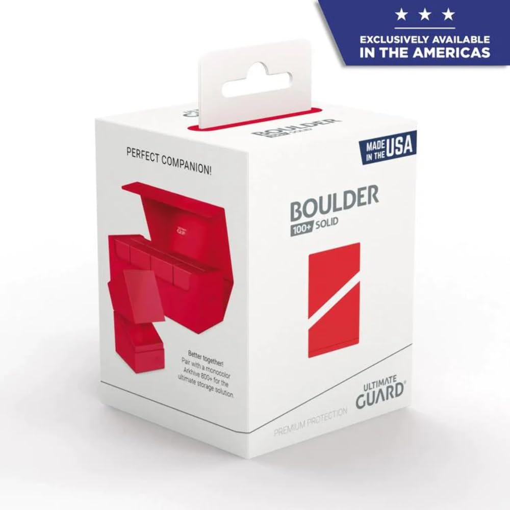 Foto 7 pulgar | Funda Para Mazo Ultimate Guard Boulder 100+ Ruby - Venta Internacional.